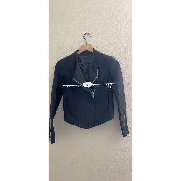 Blank NYC Black Fabric and Mesh Moto Jacket XS - Picture 3 of 8